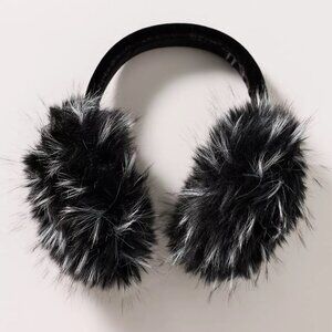 NWT Anthropologie Violet & Brooks Faux Fur Earmuffs Black